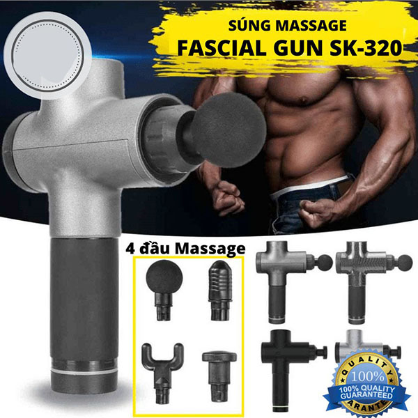 Máy massage giãn cơ bắp Fascial Gun J146