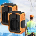 Quạt điều hòa kẹp quần áo kiêm sạc dự phòng tiện lợi