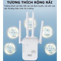 Bộ kích sóng wifi 4 râu phát sóng cực mạnh, tốc độ cao