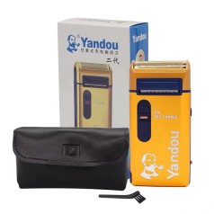 Máy cạo râu Yandou SC W301U Vàng sử dụng pin sạc cao cấp