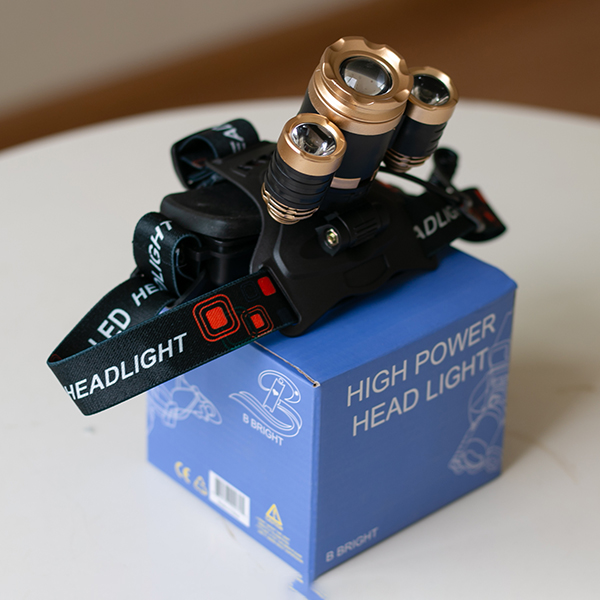 Đèn pin đội đầu 3 pha siêu sáng nhiều chế độ N179